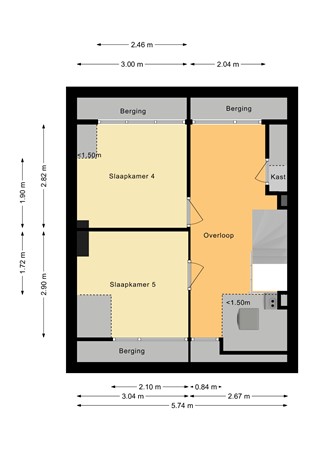 Floorplan - Heemraadslaan 39, 2411 SV Bodegraven